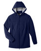 North End Ladies' City Hybrid Soft Shell Hooded Jacket CLASSIC NAVY FlatFront