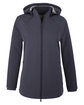 North End Ladies' City Hybrid Soft Shell Hooded Jacket  OFFront