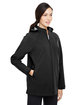 North End Ladies' City Hybrid Soft Shell Hooded Jacket BLACK ModelQrt