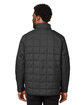 North End Unisex Aura Fleece-Lined Jacket BLACK ModelBack