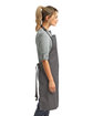 Artisan Collection by Reprime "Colours" Sustainable Bib Apron DARK GREY ModelSide
