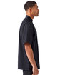 Artisan Collection by Reprime Unisex Studded Front Short-Sleeve Chef's Jacket BLACK ModelSide
