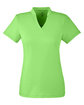 Spyder Ladies' Boundary Polo LIME STRIPE OFFront