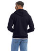 Champion Adult Powerblend® Full-Zip Hooded Sweatshirt NAVY ModelBack
