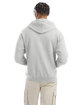 Champion Adult Powerblend Full-Zip Hooded Sweatshirt SILVER GREY ModelBack
