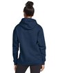 Gildan Adult Softstyle® Fleece Pullover Hooded Sweatshirt NAVY ModelBack