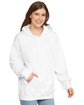 Gildan Adult Softstyle® Fleece Pullover Hooded Sweatshirt WHITE ModelSide