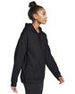 Gildan Adult Softstyle® Fleece Pullover Hooded Sweatshirt BLACK ModelSide