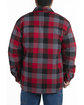 Berne Men's Timber Flannel Shirt Jacket PLAID RED SLATE ModelBack