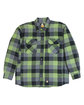 Berne Men's Timber Flannel Shirt Jacket PLAID GREEN FlatFront