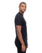 Threadfast Epic Unisex CVC T-Shirt SOLID BLACK ModelSide