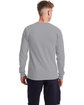 Champion Unisex Heritage Long-Sleeve T-Shirt OXFORD GRAY ModelBack