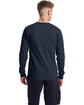 Champion Unisex Heritage Long-Sleeve T-Shirt NAVY ModelBack