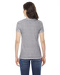 American Apparel Ladies' Triblend Short-Sleeve Track T-Shirt ATHLETIC GREY ModelBack