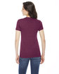 American Apparel Ladies' Triblend Short-Sleeve Track T-Shirt TRI CRANBERRY ModelBack