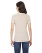 American Apparel Ladies' Triblend Short-Sleeve Track T-Shirt TRI OATMEAL ModelBack