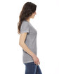American Apparel Ladies' Triblend Short-Sleeve Track T-Shirt ATHLETIC GREY ModelSide