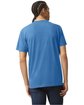 American Apparel Unisex Triblend Short-Sleeve Track T-Shirt ATHLETIC BLUE ModelBack