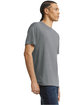 American Apparel Unisex Triblend Short-Sleeve Track T-Shirt ATHLETIC GREY ModelSide