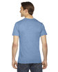 American Apparel Unisex Triblend Short-Sleeve Track T-Shirt ATHLETIC BLUE ModelBack