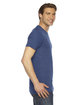 American Apparel Unisex Triblend Short-Sleeve Track T-Shirt TRI INDIGO ModelSide