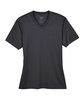 Team 365 Ladies' Sonic Heather Performance T-Shirt BLACK HEATHER FlatFront
