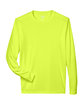Team 365 Men's Zone Performance Long-Sleeve T-Shirt SAFETY YELLOW FlatFront