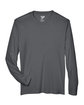 Team 365 Men's Zone Performance Long-Sleeve T-Shirt SPORT GRAPHITE FlatFront
