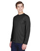 Team 365 Men's Zone Performance Long-Sleeve T-Shirt BLACK ModelQrt