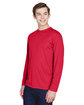 Team 365 Men's Zone Performance Long-Sleeve T-Shirt SPORT RED ModelQrt