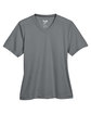 Team 365 Ladies' Zone Performance T-Shirt SPORT GRAPHITE FlatFront