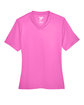 Team 365 Ladies' Zone Performance T-Shirt SP CHARITY PINK FlatFront