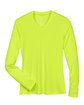 Team 365 Ladies' Zone Performance Long-Sleeve T-Shirt SAFETY YELLOW FlatFront