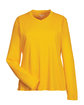 Team 365 Ladies' Zone Performance Long-Sleeve T-Shirt SP ATHLETIC GOLD OFFront