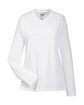 Team 365 Ladies' Zone Performance Long-Sleeve T-Shirt WHITE OFFront