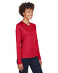 Team 365 Ladies' Zone Performance Long-Sleeve T-Shirt SPORT RED ModelQrt