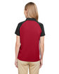 Team 365 Ladies' Command Snag-Protection Colorblock Polo SPORT RED/ BLACK ModelBack