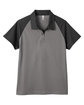 Team 365 Ladies' Command Snag-Protection Colorblock Polo SPRT GRAPHT/ BLK FlatFront