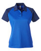 Team 365 Ladies' Command Snag-Protection Colorblock Polo SP ROYL/ S DK NV OFFront