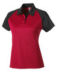 Team 365 Ladies' Command Snag-Protection Colorblock Polo SPORT RED/ BLACK OFQrt