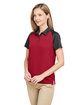 Team 365 Ladies' Command Snag-Protection Colorblock Polo SPORT RED/ BLACK ModelQrt