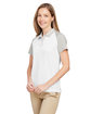 Team 365 Ladies' Command Snag-Protection Colorblock Polo WHITE/ SP SILVER ModelQrt