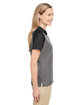Team 365 Ladies' Command Snag-Protection Colorblock Polo SPRT GRAPHT/ BLK ModelSide
