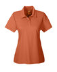 Team 365 Ladies' Command Snag Protection Polo SPRT BURNT ORNGE OFFront