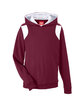 Team 365 Youth Elite Performance Hoodie SP MAROON/ WHITE OFFront