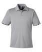 Team 365 Men's Zone Sonic Heather Performance Polo ATHLETIC HEATHER OFFront