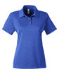 Team 365 Ladies' Zone Sonic Heather Performance Polo SPORT ROYAL HTHR OFFront