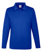 Team 365 Men's Zone Performance Long Sleeve Polo SPORT ROYAL OFFront