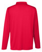 Team 365 Men's Zone Performance Long Sleeve Polo SPORT RED OFBack