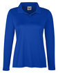 Team 365 Ladies' Zone Performance Long Sleeve Polo SPORT ROYAL OFFront